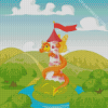 Cartoon Dragon Tower Diamond Painting