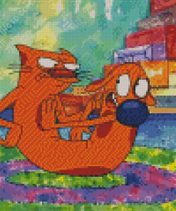 Catdog Characters Diamond Painting