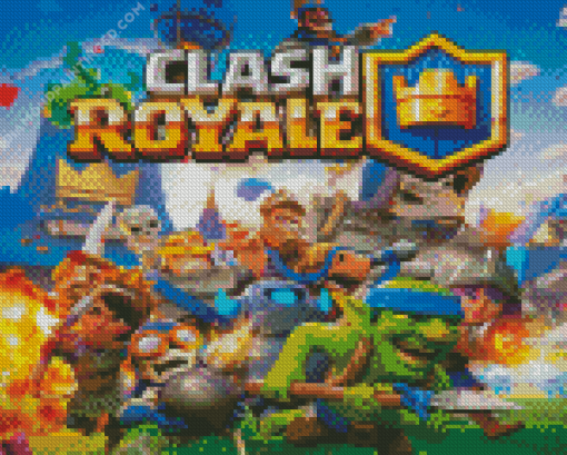 Clash Royale Game Diamond Painting