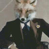 Classy Human Fox Diamond Painting