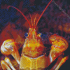 Close Up Golden Crayfish Diamond Painting