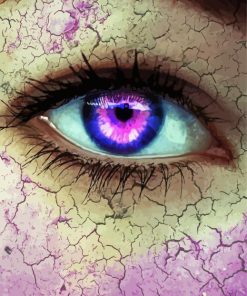 Close Up Purple Eyes Diamond Painting