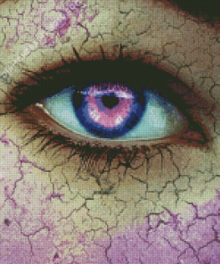 Close Up Purple Eyes Diamond Painting