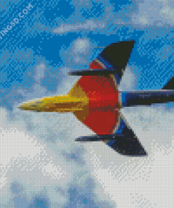 Colorful Hawker Hunter Diamond Painting