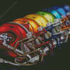 Colorful NFL Helmets Diamond Painting