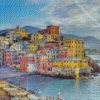 Colorful Houses Genoa Diamond Painting