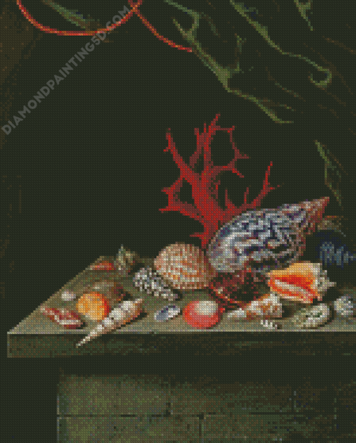 Coral And Seashells Diamond Painting