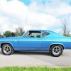 Cyan 1969 Chevy Chevelle Diamond Painting