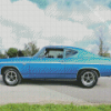 Cyan 1969 Chevy Chevelle Diamond Painting