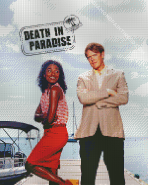 Death In Paradise Serie Poster Diamond Painting