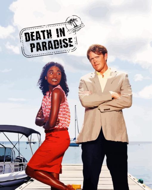 Death In Paradise Serie Poster Diamond Painting