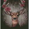 Deer With Roses On Head Diamond Painting