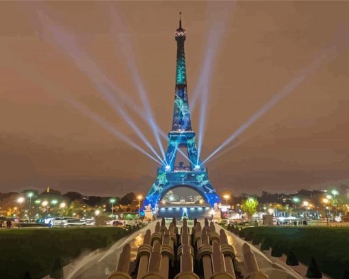 Eiffel Tower Light Diamond Painting