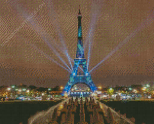 Eiffel Tower Light Diamond Painting