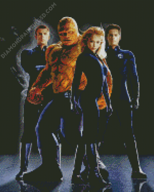 Fantastic Four Film Poster Diamond Painting