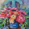 Flowers On The Chair Diamond Painting