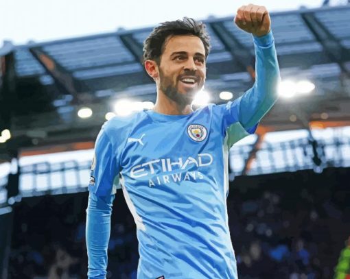 Footballer Bernardo Silva Diamond Painting