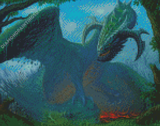 Giant Dragon Earth Diamond Painting