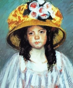 Girl In Large Hat By Mary Cassatt Diamond Painting