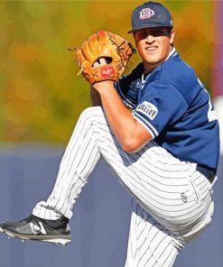 Jacob Webb Baseball Pitcher Diamond Painting