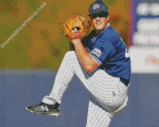 Jacob Webb Baseball Pitcher Diamond Painting