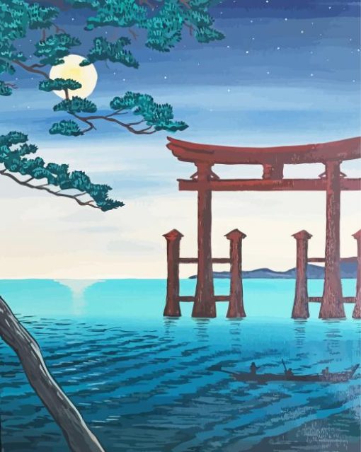 Japanese Torii Gate Art Diamond Painting