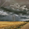 Lightning Moody Landscape Diamond Painting