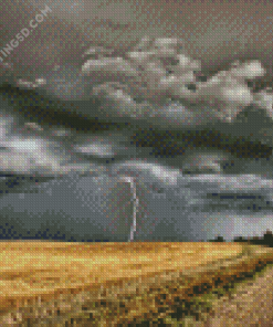 Lightning Moody Landscape Diamond Painting