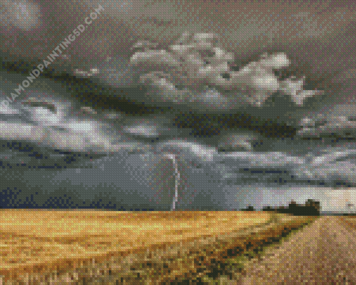 Lightning Moody Landscape Diamond Painting