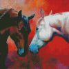 Lovers Couple Horses Diamond Painting