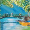 Lovers in Bridge Art Diamond Painting