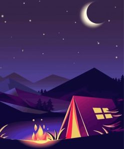 Night Camping Diamond Painting