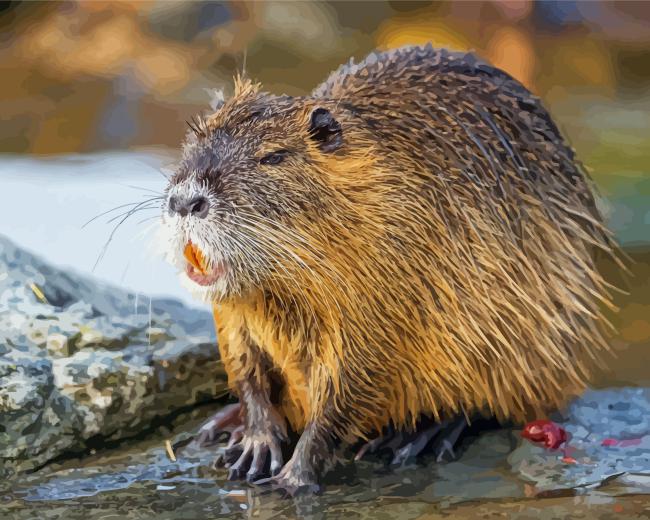 Nutria Rodent Diamond Painting