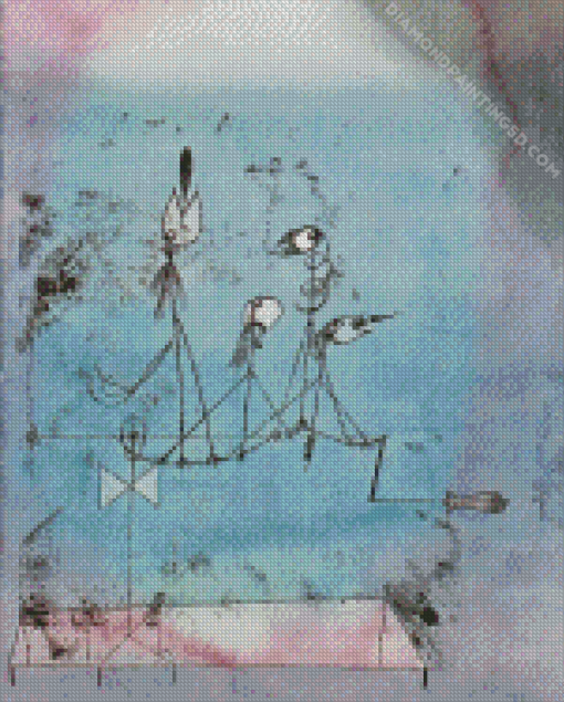 Paul Klee Twittering Machine Diamond Painting