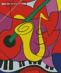 Picasso Music Instruments Diamond Painting