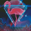 Pink Flamingo Retro Diamond Painting