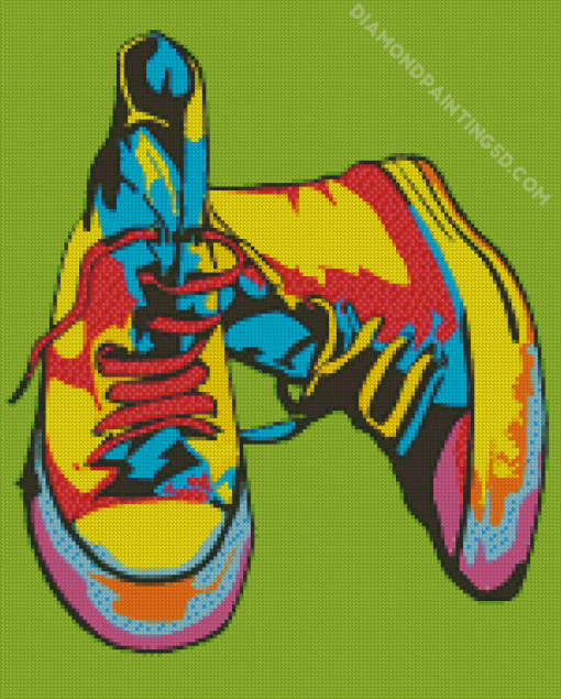 Pop Art Converse Diamond Painting