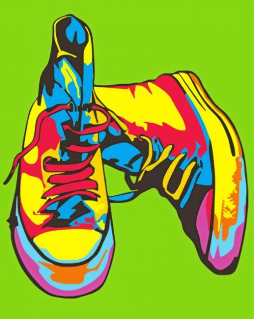 Pop Art Converse Diamond Painting