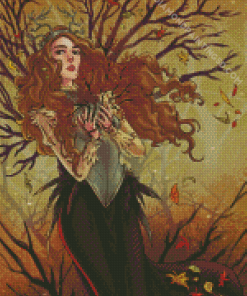 Pretty Autumn Queen Diamond Painting