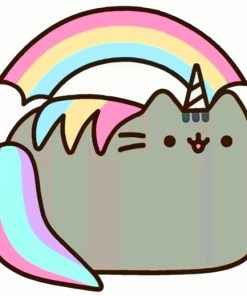 Pusheen Unicorn Diamond Painting