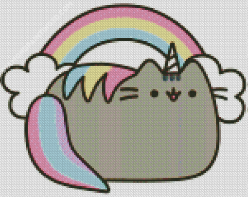 Pusheen Unicorn Diamond Painting