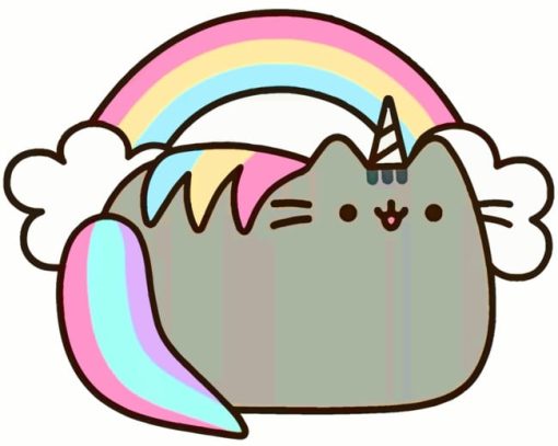 Pusheen Unicorn Diamond Painting