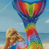 Rainbow Mermaid Tail Diamond Painting