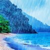 Rainy Winter Beach Diamond Painting