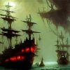 Scary Sailboat Ghost Art Diamond Painting