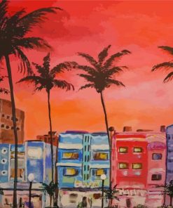 South Beach Miami Art Diamond Painting