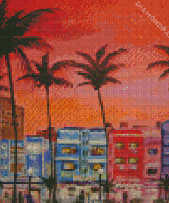 South Beach Miami Art Diamond Painting