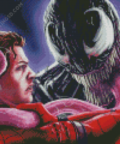 Spiderman With Venom Diamond Painting