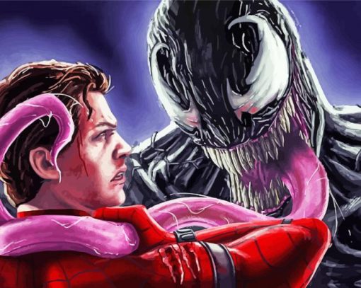 Spiderman With Venom Diamond Painting