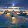 SR 71 Blackbird Airplane Diamond Painting